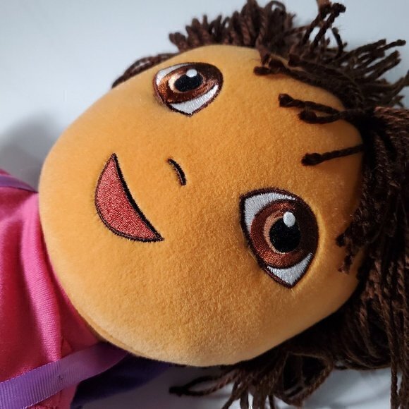 TY Beanie Buddy Dora the Explorer 16" Plush YARN hair, NEW and MINT with Tags! - Picture 3 of 5